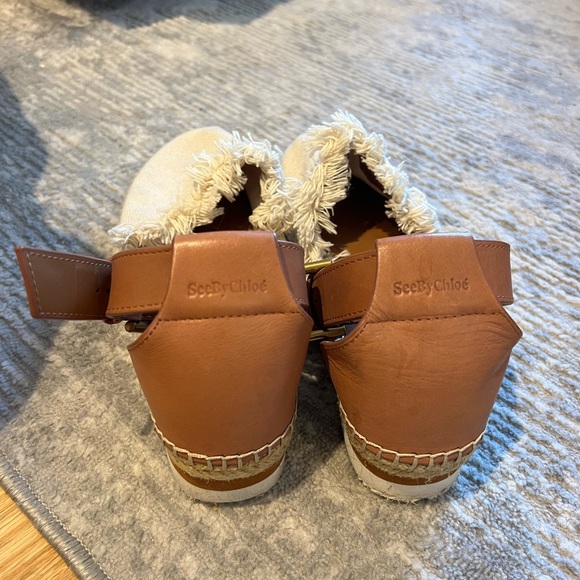 Canvas Color Block Pattern Espadrilles - Picture 3 of 3